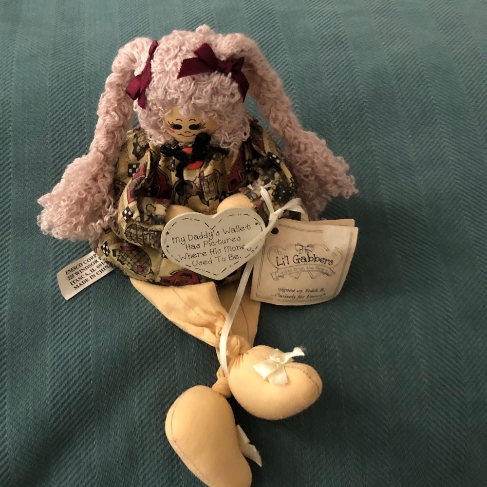 Brown Ragdoll Plush with Heart Tag